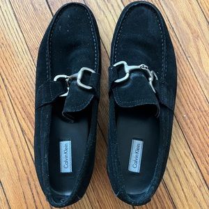 Mens Calvin Klein suede loafer